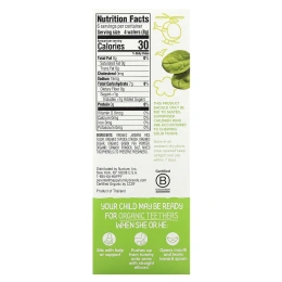 Happy Family Organics, Нежные органические вафли для прорезывания зубов, горох и шпинат, 12 шт., 0,14 унции (4 г)