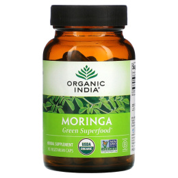 Organic India, Моринга, 90 растительных капсул