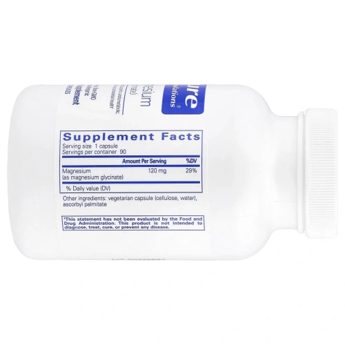 Pure Encapsulations, Магний (глицинат), 90 капсул