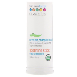 Nature's Baby Organics, Успокаивающий стик, без запаха, 0.63 жидкой унции (19 мл)