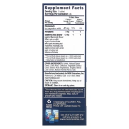 Mommy's Bliss, детские жевательные таблетки для сна, мелатонин + магний, для детей от 3 лет, натуральный виноград, 35 жевательных таблеток