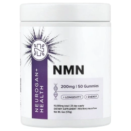 Neurogan Health, NMN в жевательных таблетках, со вкусом лесных ягод, 50 жевательных таблеток (100 мг в 1 таблетке)