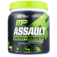 MusclePharm, Assault, Энергия + Сила, предтренировочный комплекс, зелёное яблоко, 333 г.