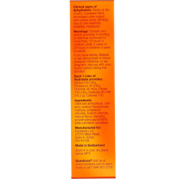 Hydralyte, Шипучий электролит, натуральный апельсиновый вкус, 20 таблеток, 2,4 унции (68 г)