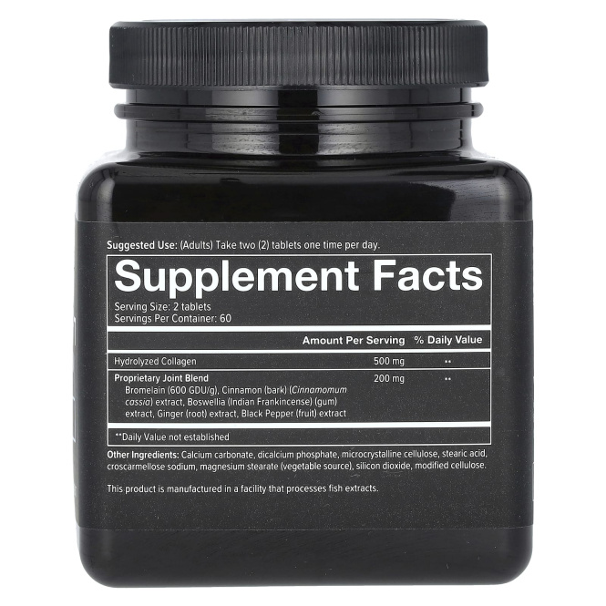 Youtheory, Мужская Коллаген для соединительных тканей, усовершенствованная формула, тип 2, 120 таблеток