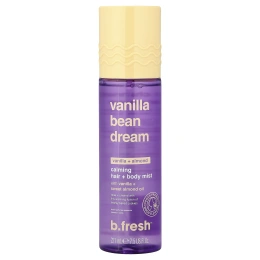 b.fresh, Vanilla Bean Dream, успокаивающий спрей для волос и тела, ваниль и миндаль, 221 мл (7,5 жидк. унции)