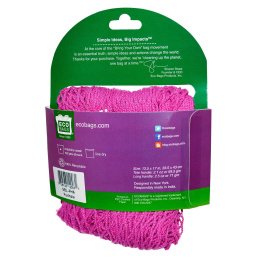 ECOBAGS, Коллекция для рынка, авоська, длинная ручка 22 дюйма, фуксия, 1 сумка