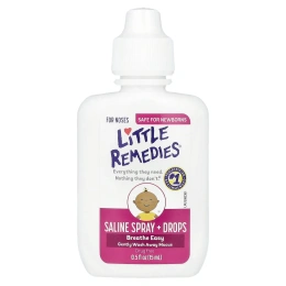 Little Remedies, Солевой спрей + капли, для носа, 15 мл (0,5 жидк. унц.)