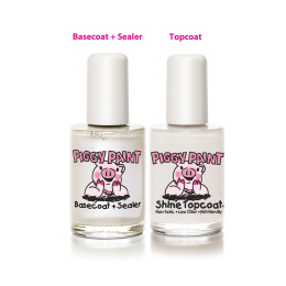 Piggy Paint, Make it Last,  базовое и топовое покрытие для ногтей, 2 - 0.5 жид.унции(15 мл) каждый