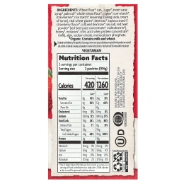 Nature's Path, Органические ароматизированные тостеры, клубника с замороженными ягодами, 6 шт., 312 г (11 унций)