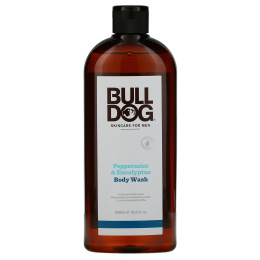 Bulldog Skincare For Men, Body Wash, Peppermint & Eucalyptus, 16.9 fl oz (500 ml)