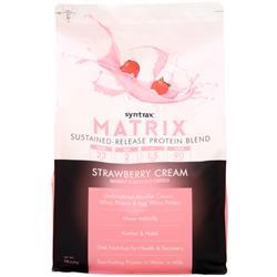Syntrax, Matrix 5.0 - Белок с замедленным высвобождением Клубничный крем 5 фунтов