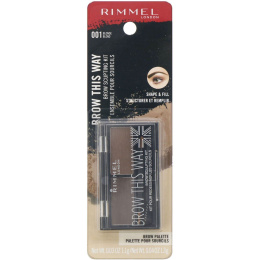 Rimmel London, Набор для моделирования бровей Brow This Way, 001 палитра для блондинок, 1 шт