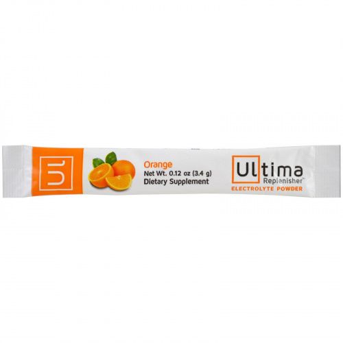 Ultima Replenisher, электролитный порошок, апельсин, 10 пакетов, 3,4 г (0,12 унции) каждый