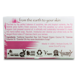 Organic Fiji, Мыло для лица и тела, тубероза, 7 унций (198 г) 1 шт.
