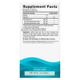 Nordic Naturals, Омега-3, со вкусом лимона, 690 мг, 180 желатиновых капсул