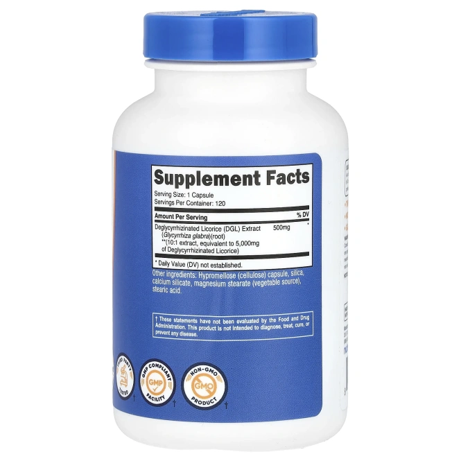 Nutricost, DGL, 5000 мг, 120 капсул