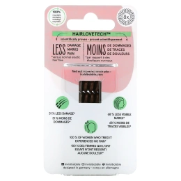 Invisibobble, Original, бесследное кольцо для волос, кристально чистый / коричневый, 8 шт. / Упк.