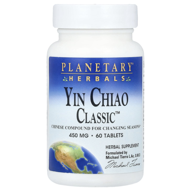 Planetary Herbals, Yin Chiao Classic ™, 60 таблеток