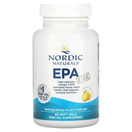 Nordic Naturals, ЭПК Экстра, лимон, 1000 мг, 60 гелевых капсул