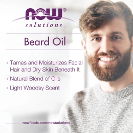 Now Foods, Solutions, масло для ухода за бородой, 30 мл (1 жидк. унция)