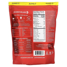 Designer Protein, Designer Whey, натуральный 100% сывороточный протеин, со вкусом летней клубники, 908 г