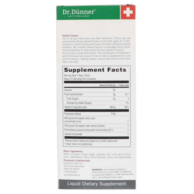 Dr. Dunner, USA, Sambu Guard, 5,9 ж. унц. (175 мл)