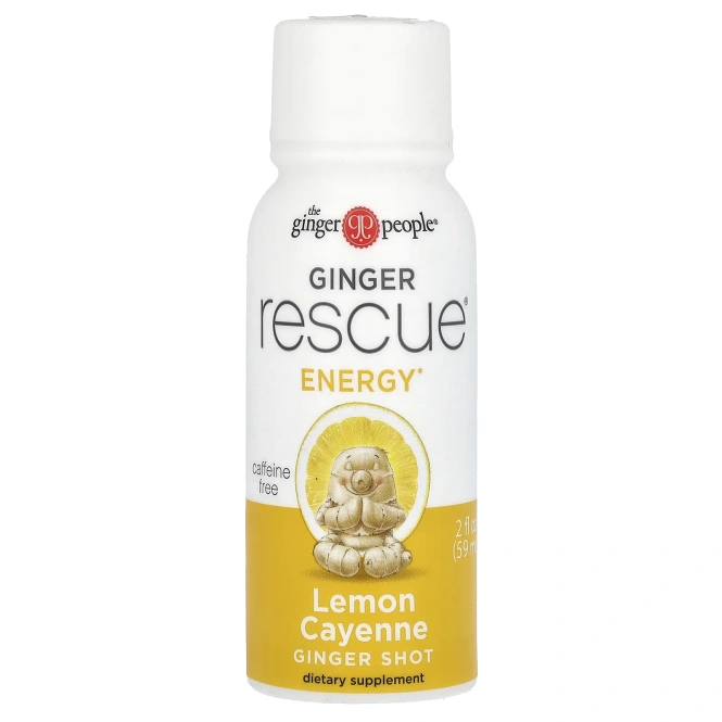 The Ginger People, Ginger Rescue Shot, кайенский лимон, 59 мл (2 жидк. унц.)