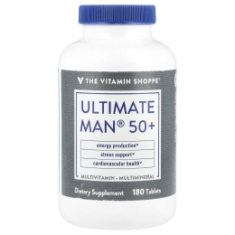The Vitamin Shoppe, Ultimate Man® 50+, мультивитамины и мультиминералы, 180 таблеток