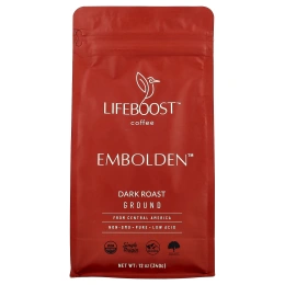 Lifeboost, Кофе Embolden ™, молотый, темной обжарки, 340 г (12 унций)