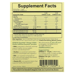 ChildLife, омега-3 ДГК с холином SoftMelts, со вкусом натуральной маракуйи, 27 таблеток