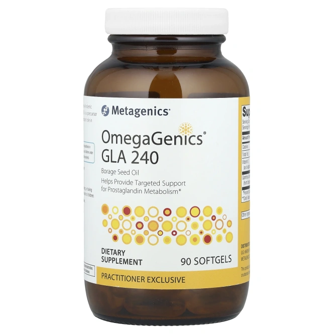 Metagenics, OmegaGenics®, ГЛК 240, 90 мягких таблеток