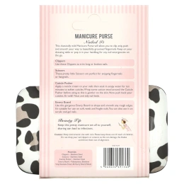The Vintage Cosmetic Company, Кошелек для маникюра, с леопардовым принтом, 1 шт.
