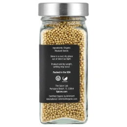 The Spice Lab, Органические цельные семена горчицы, 45 г (1,6 унции)