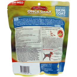 The Missing Link, Once Daily, зубные палочки из суперпродуктов, для маленьких и средних собак, 14 палочек, 252 г (8,9 унций)