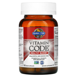 Garden of Life, Vitamin Code, для здоровья крови, 60 растительных капсул