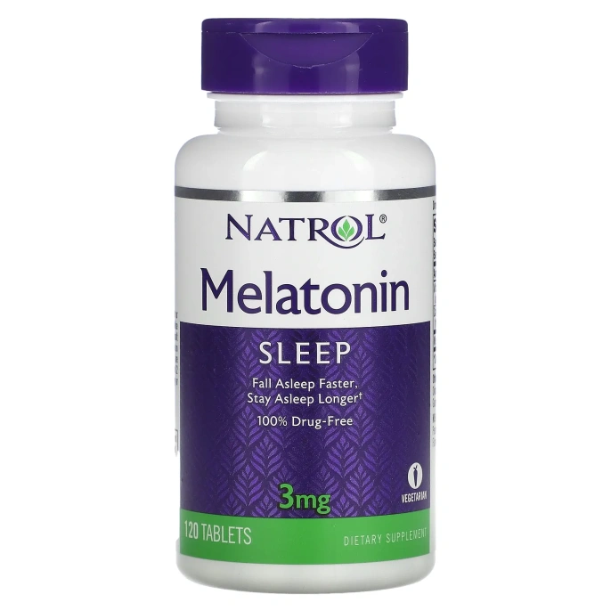 Natrol, Мелатонин, 3 мг, 120 таблеток