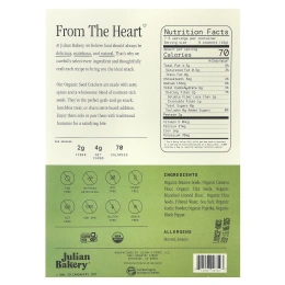 Julian Bakery, Органические крекеры, соль и перец, 113 г (4 унции)