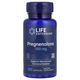 Life Extension, Прегненолон, 100 мг, 100 капсул