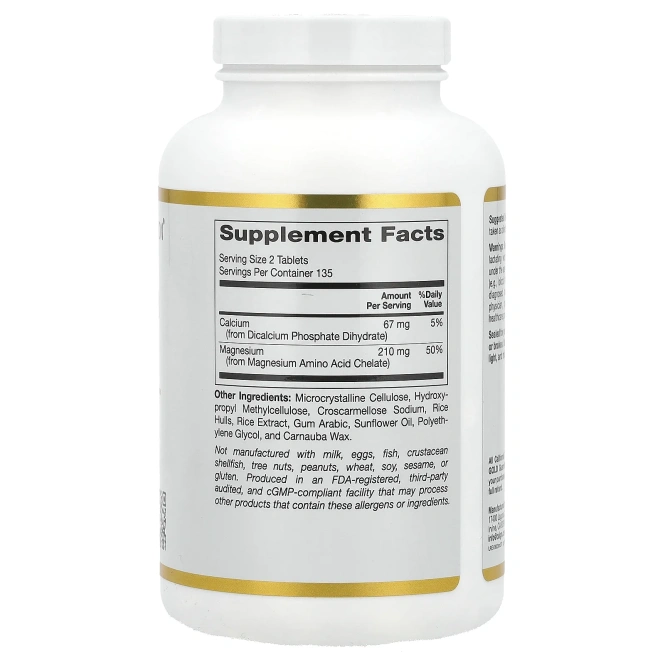 California Gold Nutrition, хелат магния, 270 таблеток