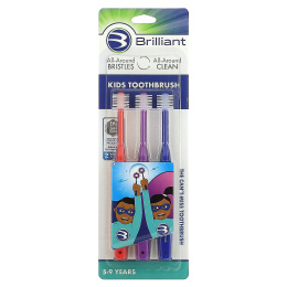 Baby Buddy, Brilliant, детская зубная щетка, 5–9 лет, 3 шт.