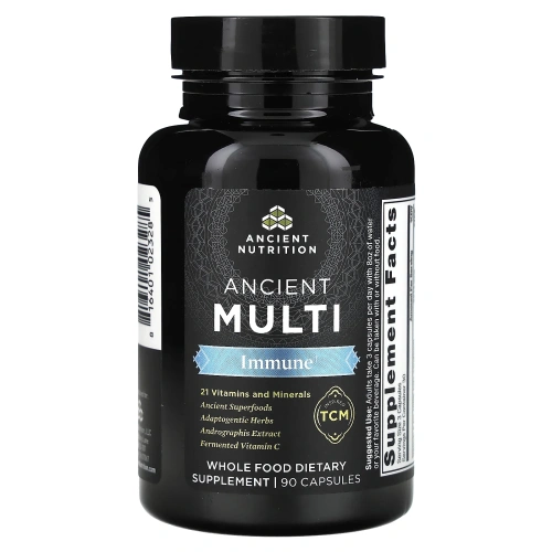 Dr. Axe / Ancient Nutrition, Ancient Multi, для иммунитета, 90 капсул