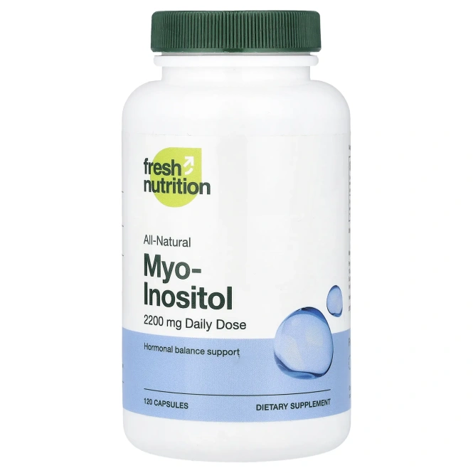 Fresh Nutrition, мио-инозитол, 120 капсул (550 мг в 1 капсуле)