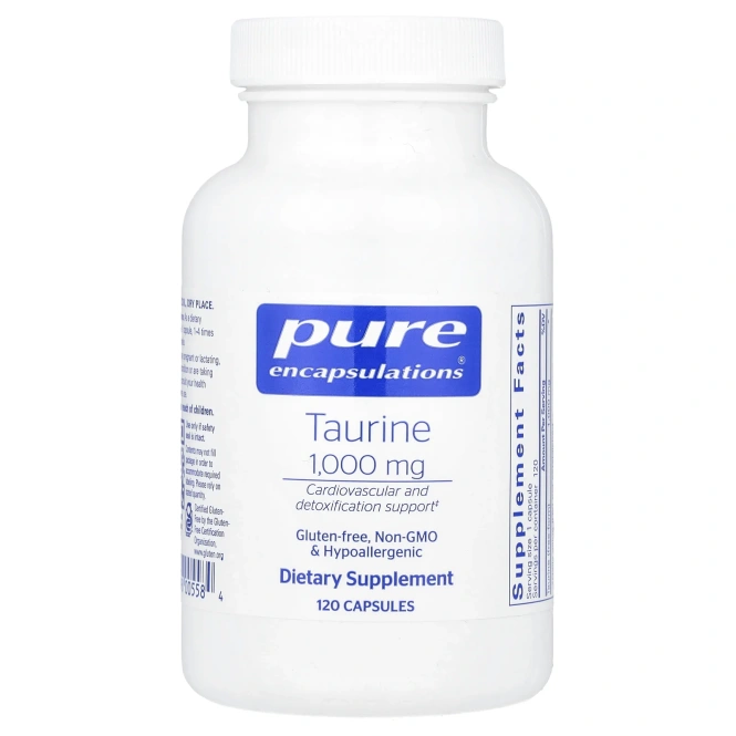 Pure Encapsulations, таурин, 1000 мг, 120 капсул