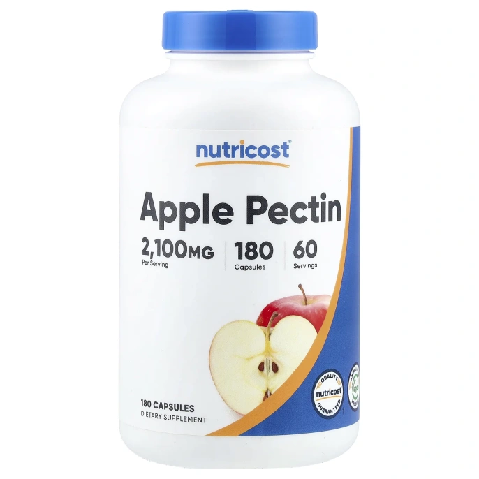 Nutricost, яблочный пектин, 180 капсул (700 мг в 1 капсуле)