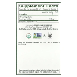 Traditional Medicinals, органическая кудрявая мята, без кофеина, 16 упакованных чайных пакетиков, 24 г (0,85 унции)