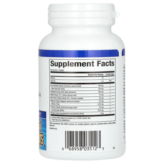 Natural Factors, Здоровье предстательной железы, комплексная травяная формула, 60 капсул