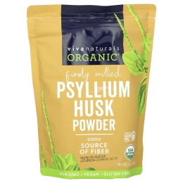 Viva Naturals, Порошок из органической шелухи семян подорожника, 680 г (24 унции)