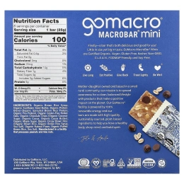 GoMacro, MacroBar®, забота о сердце, овсянка и шоколадная крошка, 4 батончика по 65 г (2,3 унции)