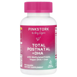 Pink Stork, Total Postnatal + DHA`` 60 капсул